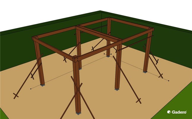 Timmerwerk: Hoe bouw je een houten poort met metalen palen